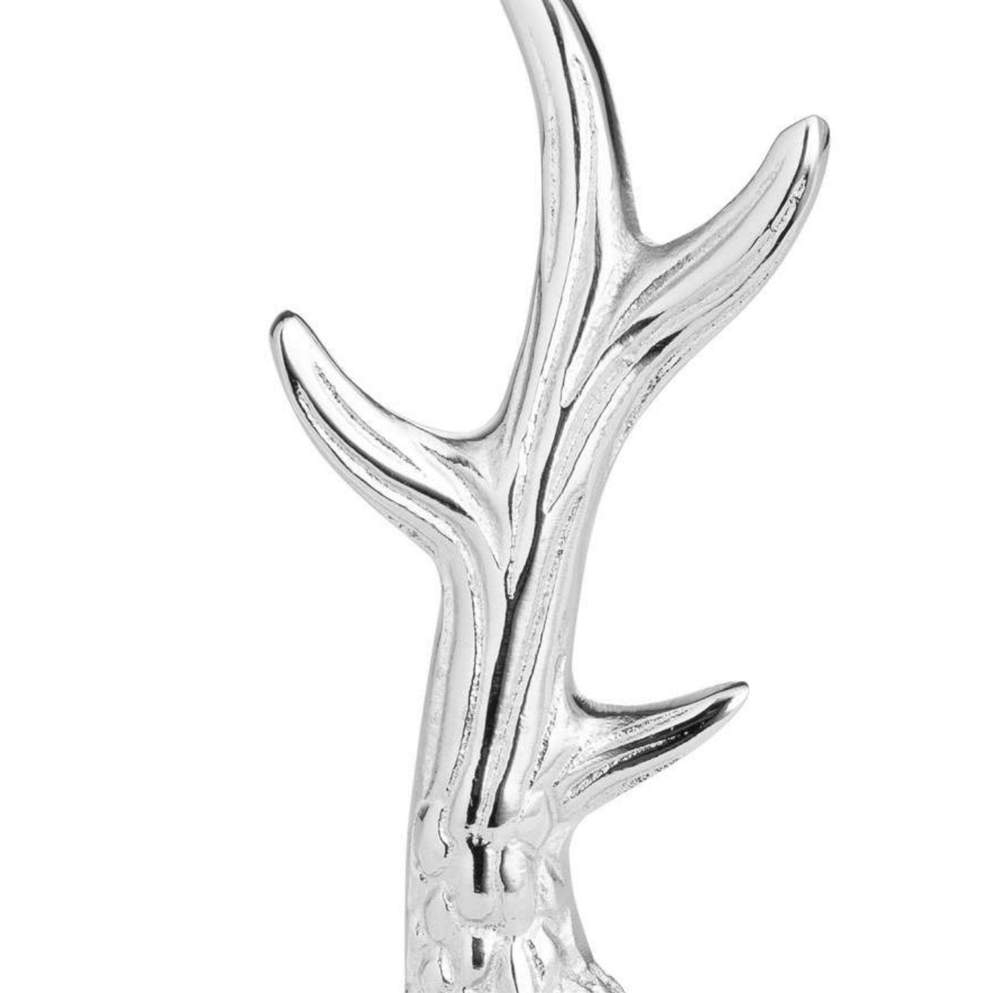 Silver Nickel Antler Bottle Opener - Eudemonia Home Goods