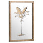 Metallic Mirrored Brass Palm Wall Art - Eudemonia Home Goods