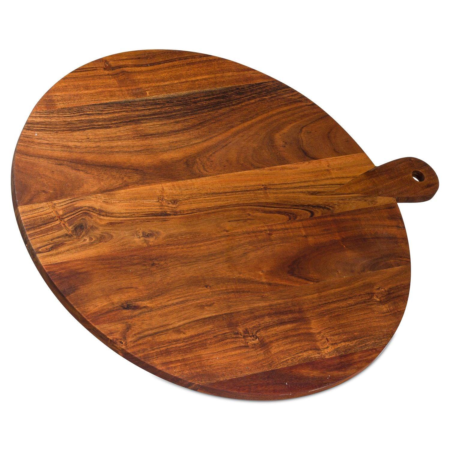 Large Round Hardwood Chopping Board - Eudemonia Home Goods