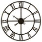 Small Antique Brass Skeleton Clock - Eudemonia Home Goods