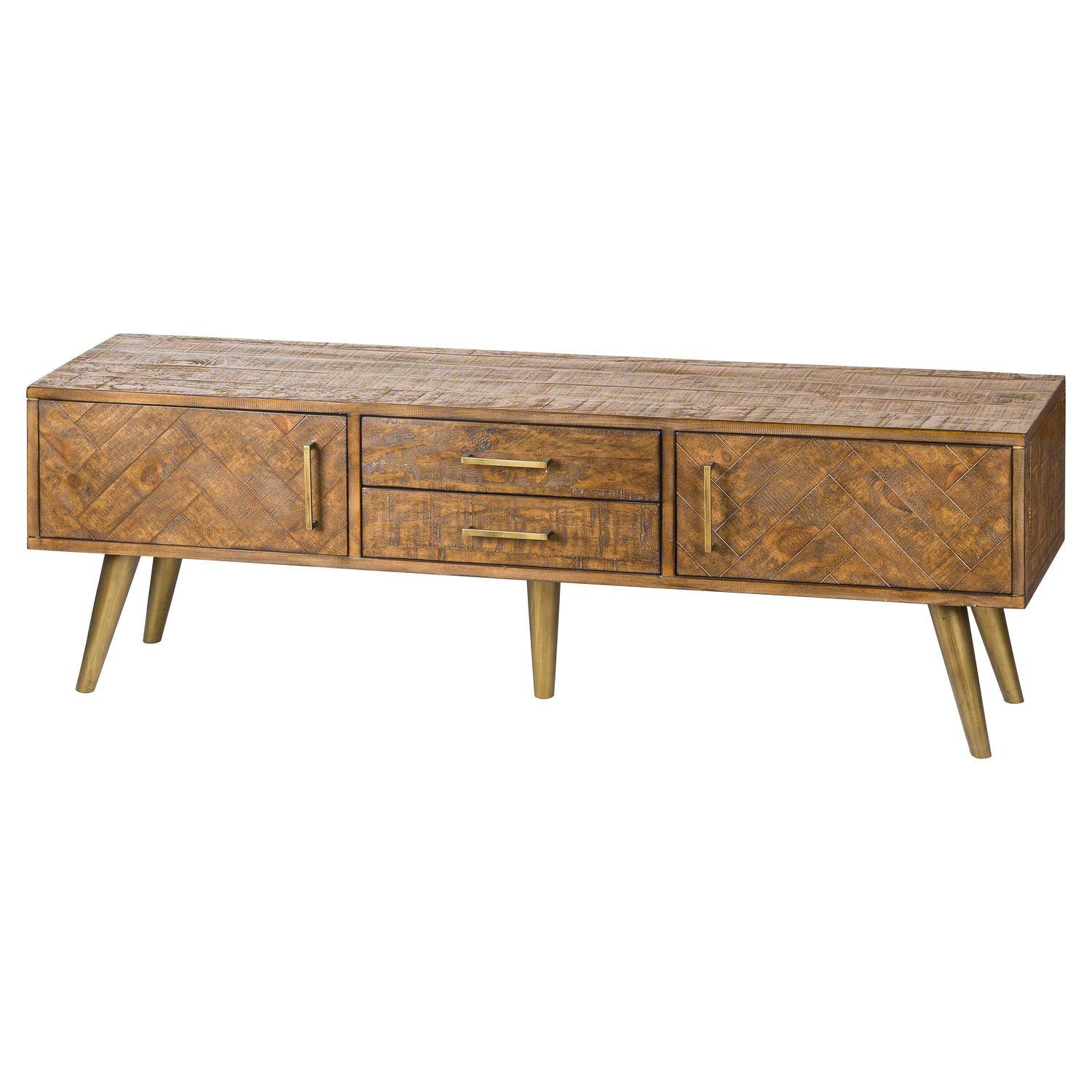 Havana Gold Large Media Unit - Eudemonia Home Goods