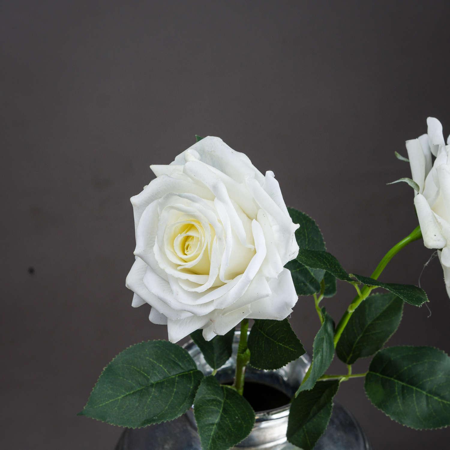 Large White Garden Rose - Eudemonia Home Goods