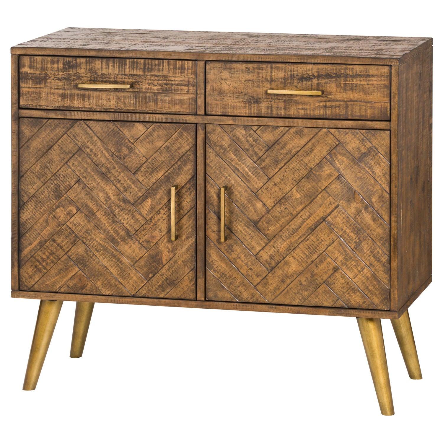 Havana Gold 2 Door 2 Drawer Sideboard - Eudemonia Home Goods