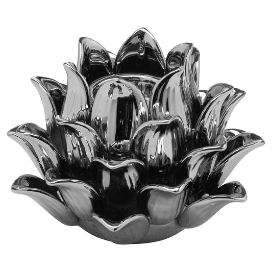 Silver Acorn Tea Light Holder - Eudemonia Home Goods