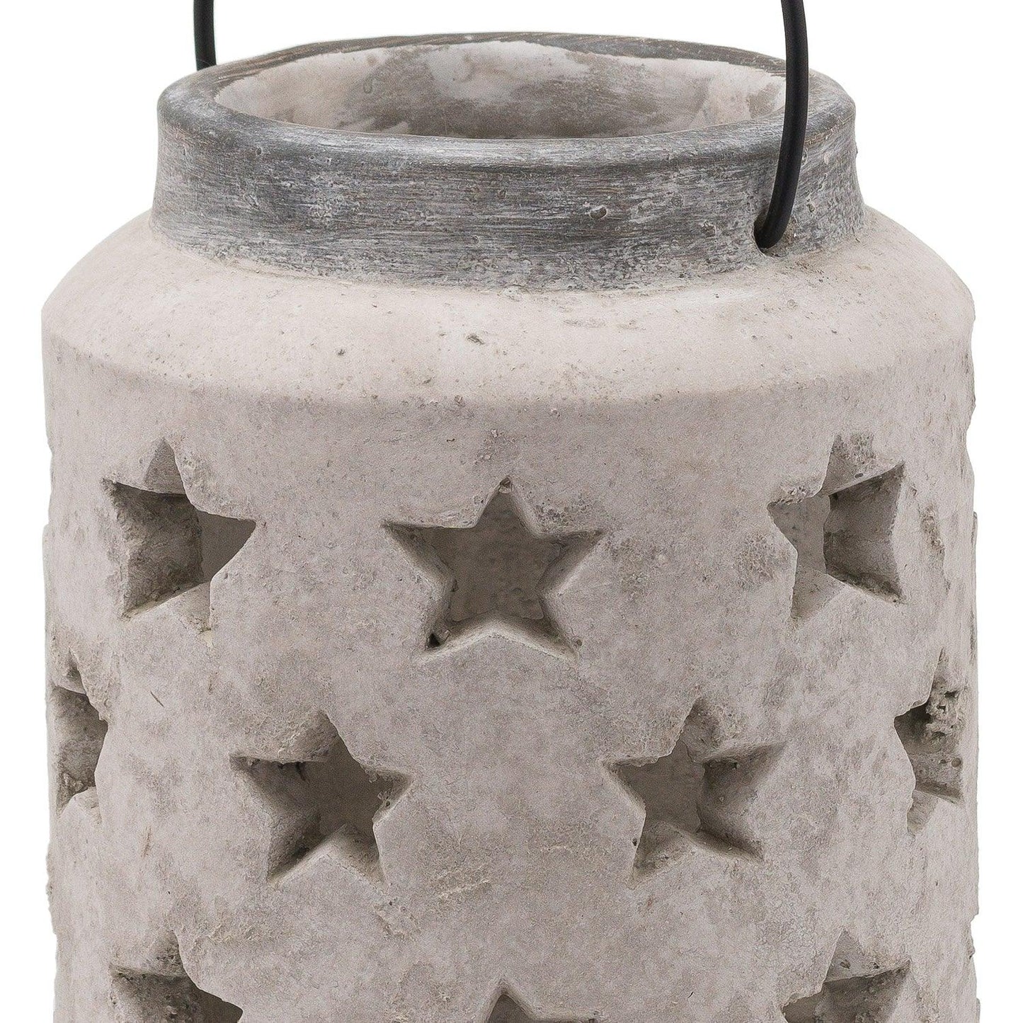 Bloomville Large Stone Star Lantern - Eudemonia Home Goods