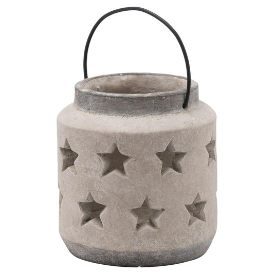 Bloomville Stone Star Lantern - Eudemonia Home Goods