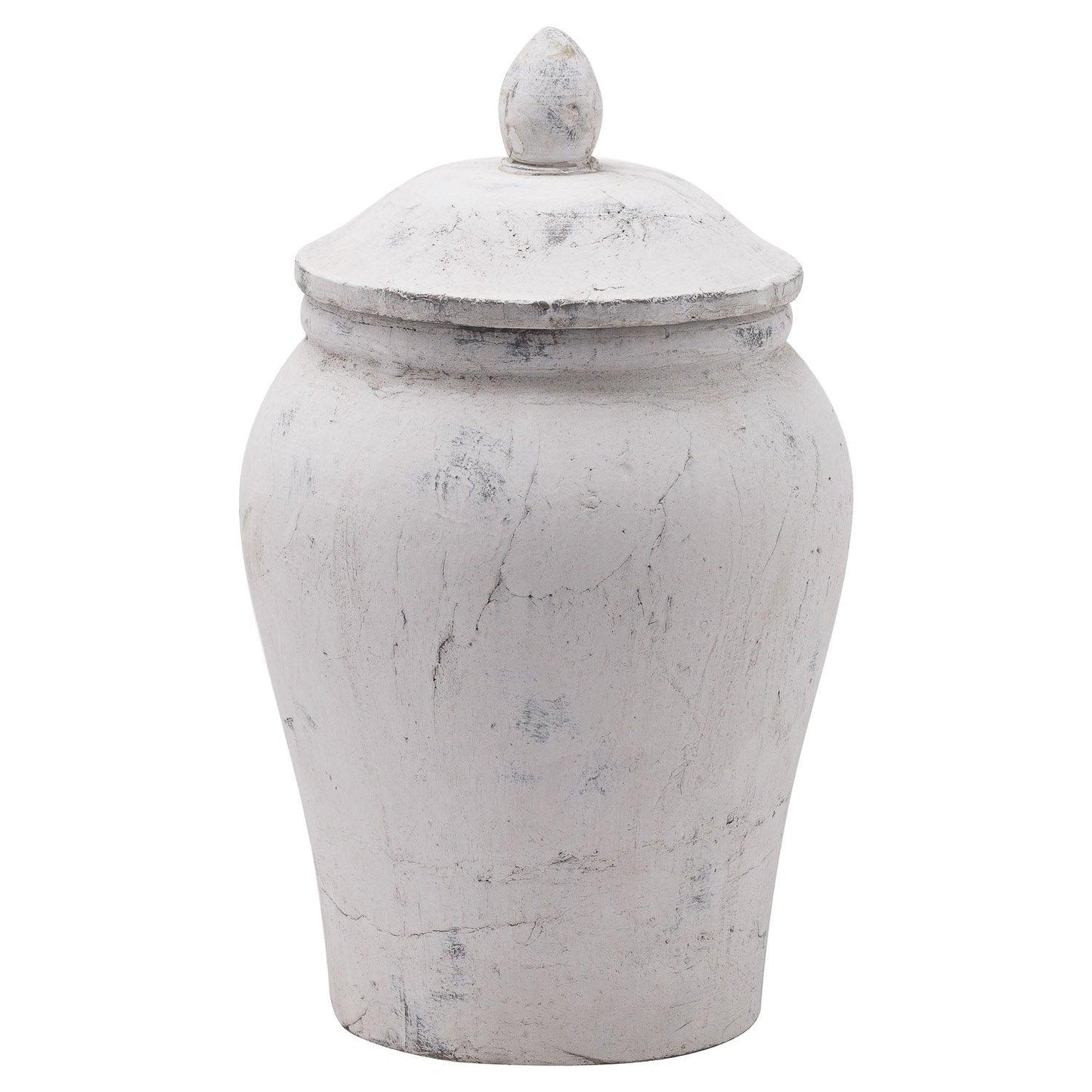 Bloomville Stone Ginger Jar - Eudemonia Home Goods