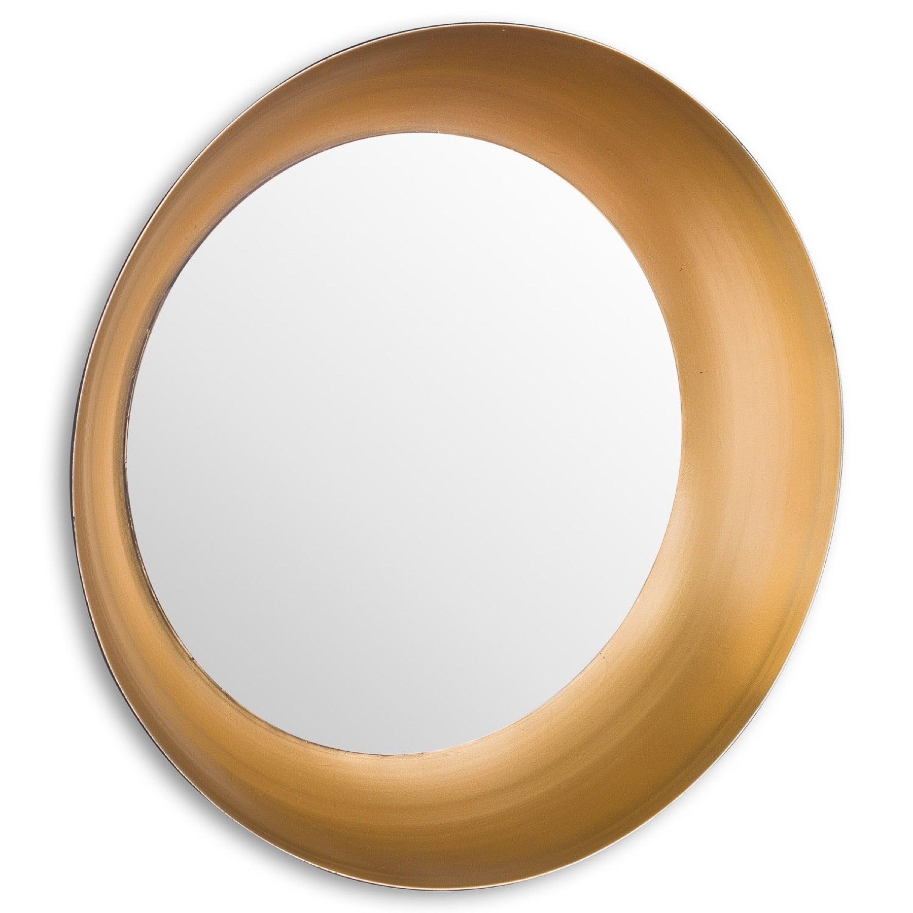 Devant Gold Rimmed Mirror - Eudemonia Home Goods