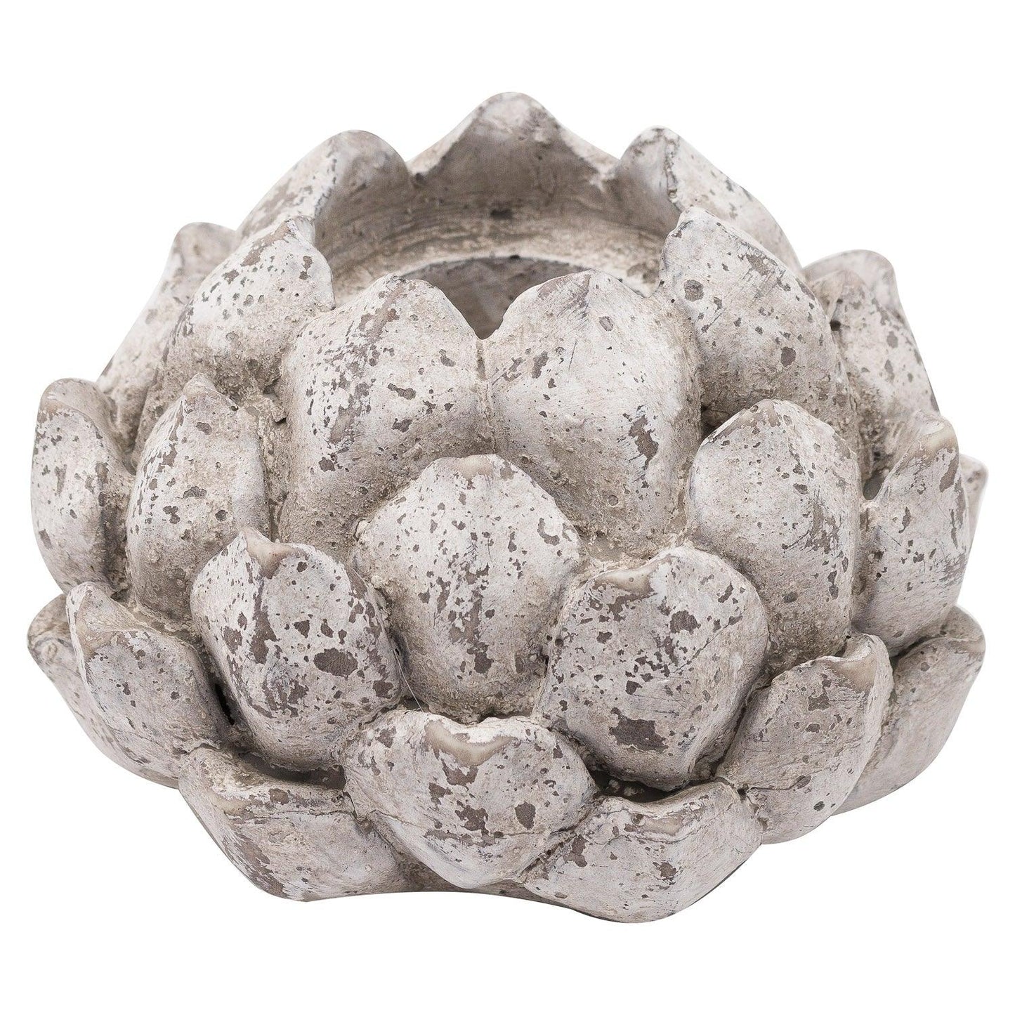 Large Stone Effect Acorn Tea Light Holder - Eudemonia Home Goods