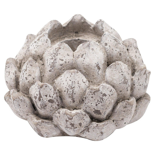 Large Stone Effect Acorn Tea Light Holder - Eudemonia Home Goods