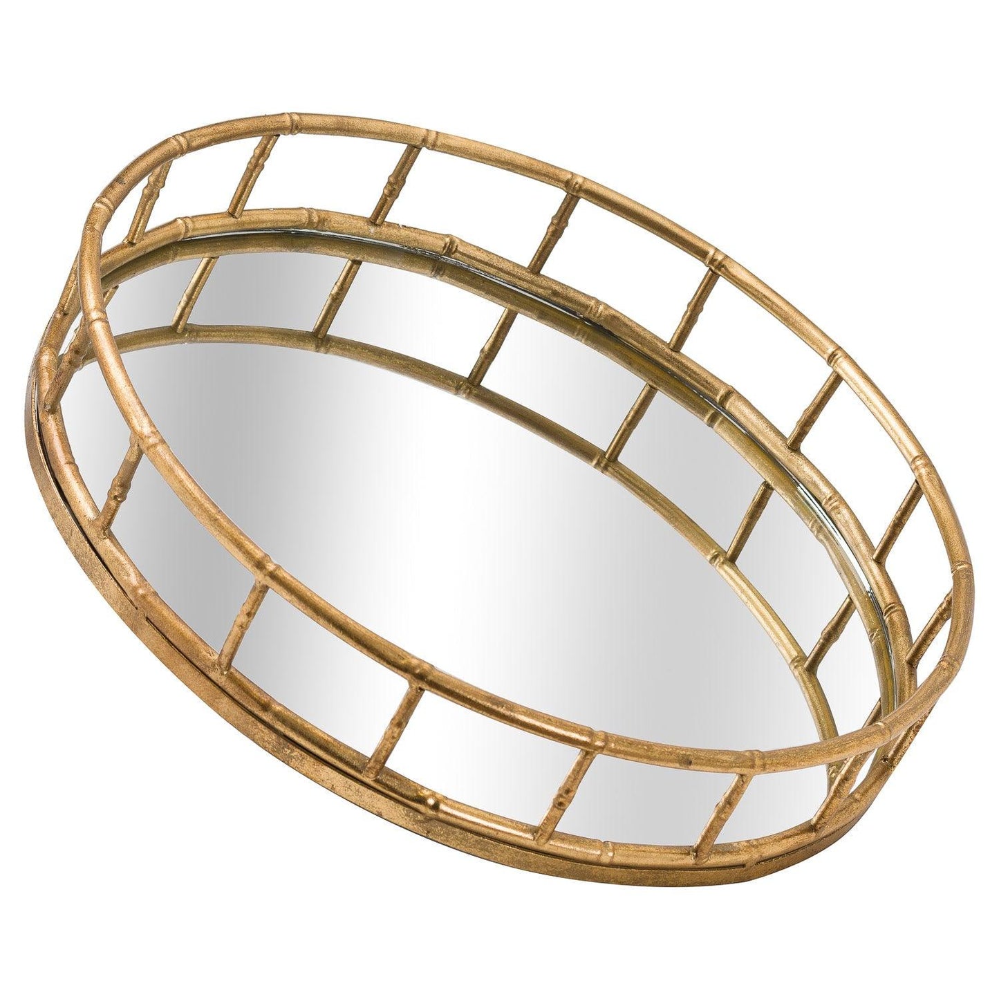 Set Of 2 Detailed Circular Trays - Eudemonia Home Goods