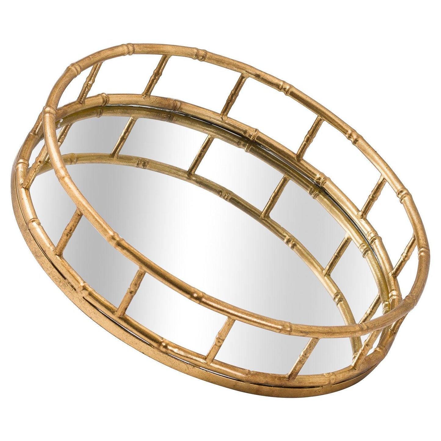 Set Of 2 Detailed Circular Trays - Eudemonia Home Goods