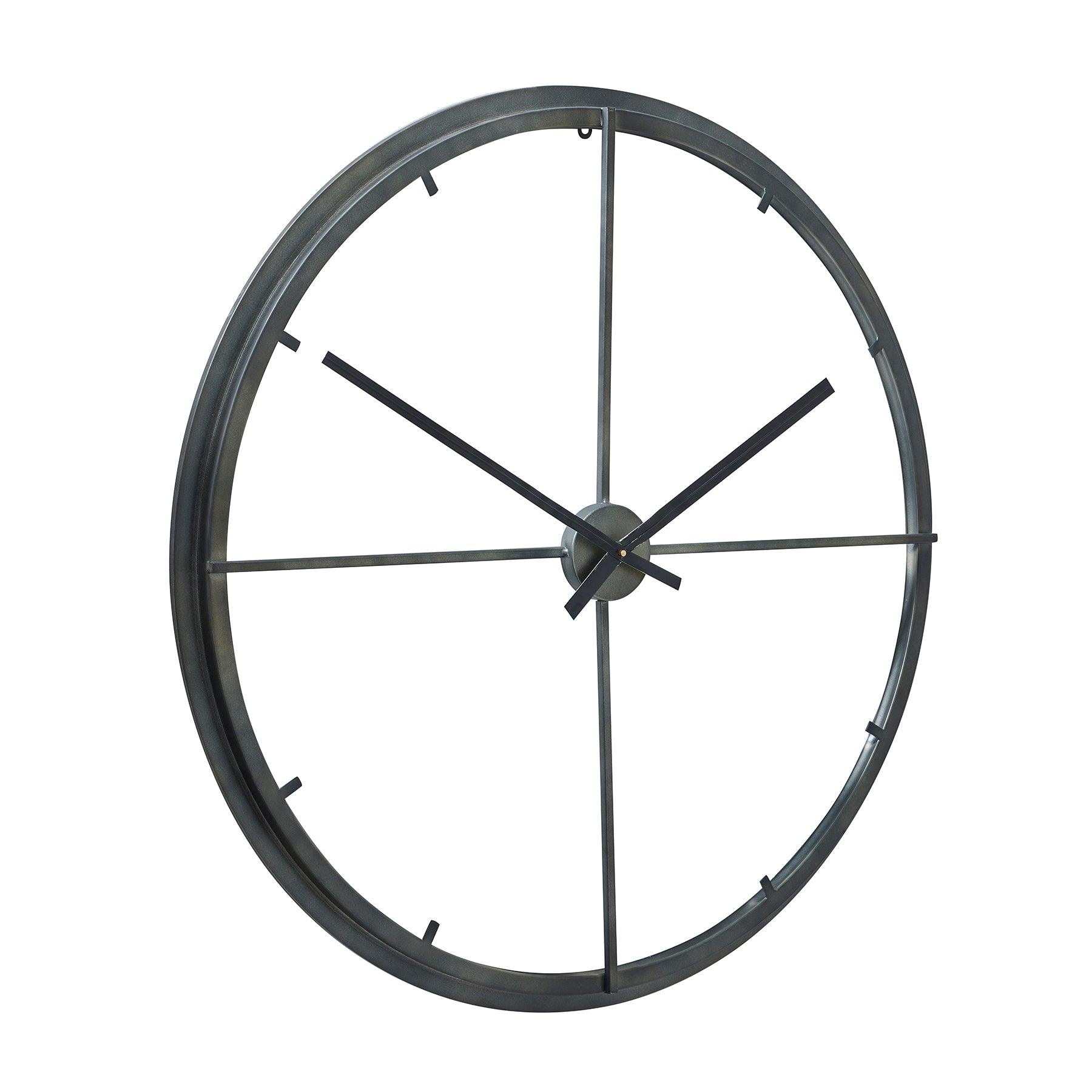 Large Skeleton Contemporary Clock - Eudemonia Home Goods
