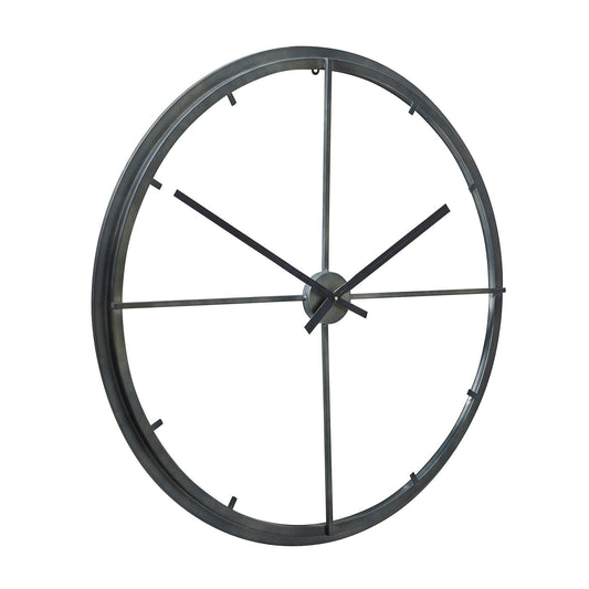 Large Skeleton Contemporary Clock - Eudemonia Home Goods