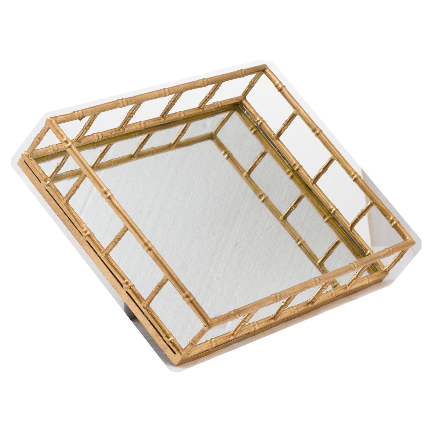 Set Of 2 Detailed Rectangular Trays - Eudemonia Home Goods