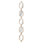 Square Decorative Hanging Collage Mirror In Gold - Eudemonia Home Goods