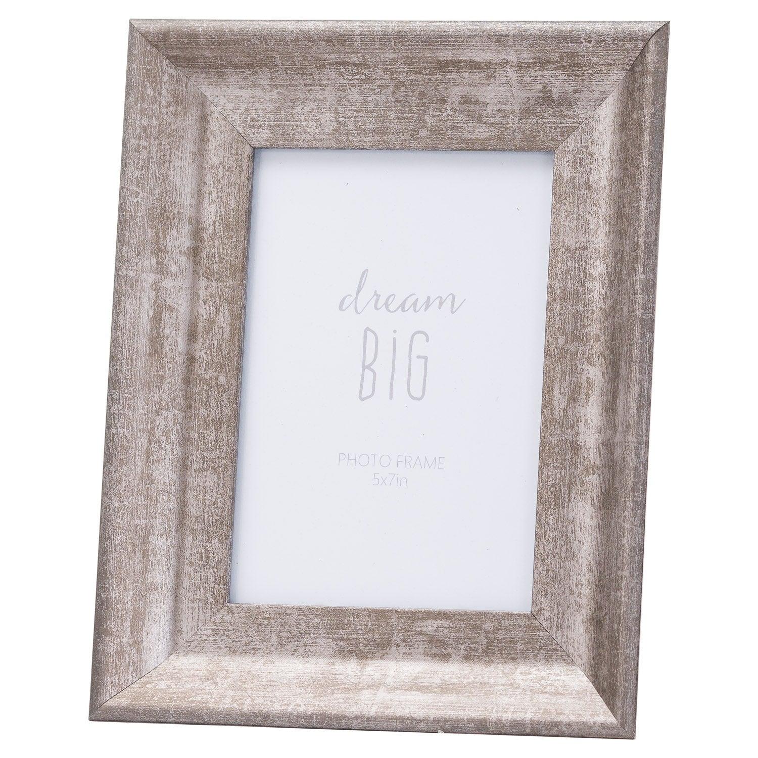 Convex Matt Silver 5X7 Frame - Eudemonia Home Goods