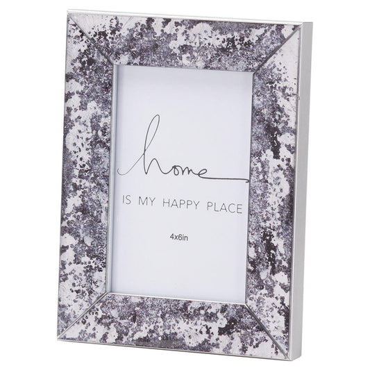 Black Foil Metallic 4X6 Frame - Eudemonia Home Goods