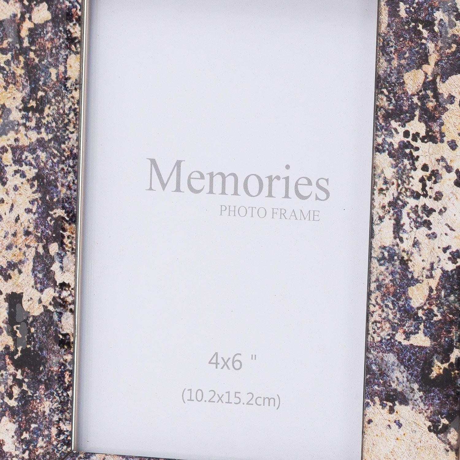 Silver Foil Metallic 4X6 Frame - Eudemonia Home Goods