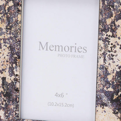 Silver Foil Metallic 4X6 Frame - Eudemonia Home Goods