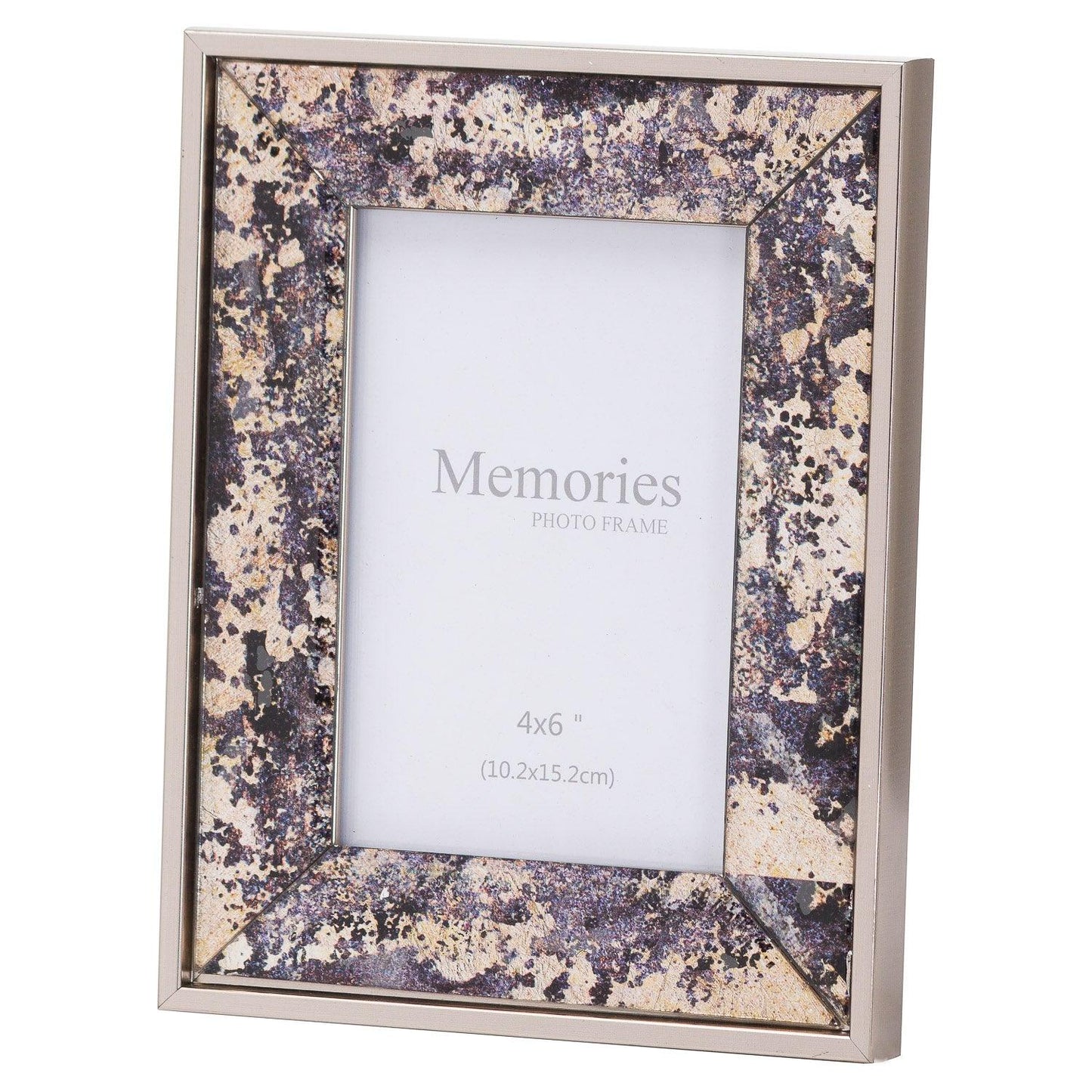 Silver Foil Metallic 4X6 Frame - Eudemonia Home Goods