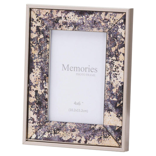 Silver Foil Metallic 4X6 Frame - Eudemonia Home Goods