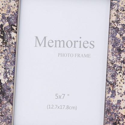 Silver Foil Metallic 5X7 Frame - Eudemonia Home Goods