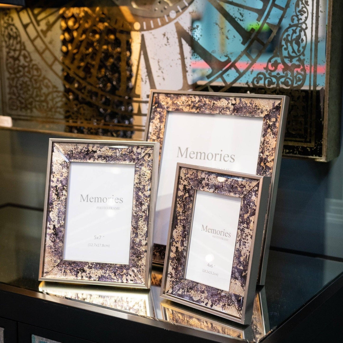 Silver Foil Metallic 5X7 Frame - Eudemonia Home Goods