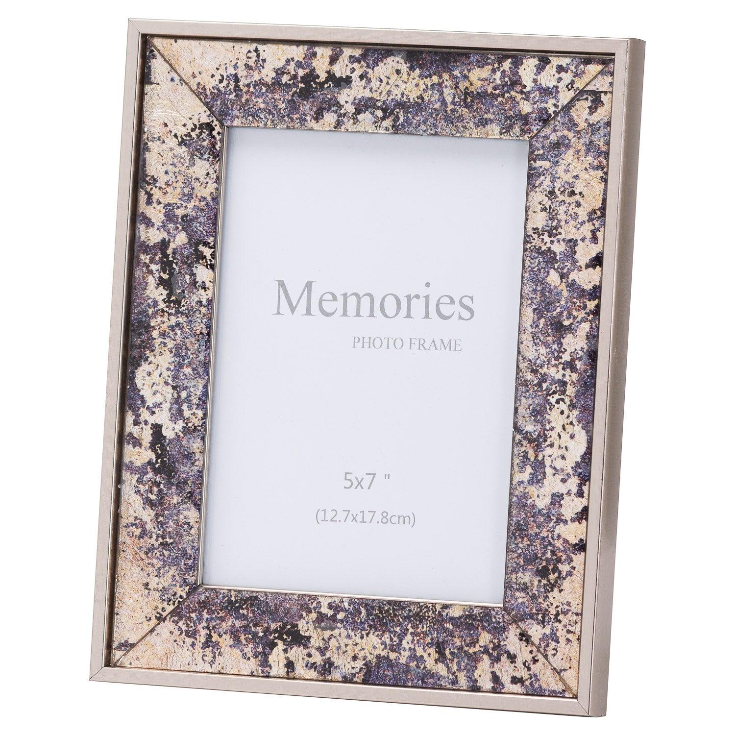Silver Foil Metallic 5X7 Frame - Eudemonia Home Goods