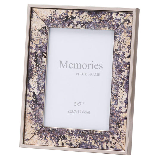 Silver Foil Metallic 5X7 Frame - Eudemonia Home Goods