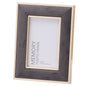 Grey Velvet With Gold 4X6 Frame - Eudemonia Home Goods