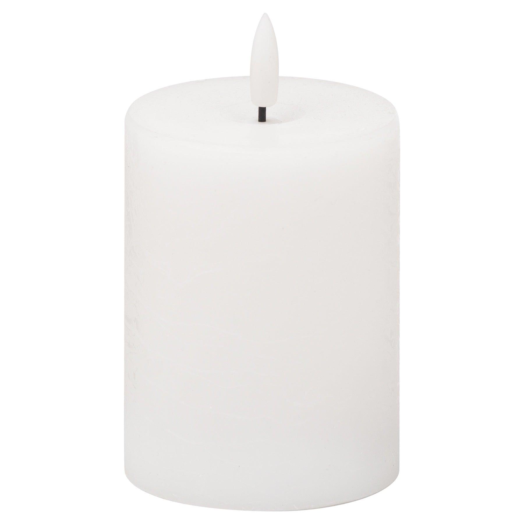 Luxe Collection Natural Glow 3x4 LED White Candle - Eudemonia Home Goods