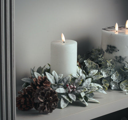 Luxe Collection Natural Glow 3x6 LED White Candle - Eudemonia Home Goods