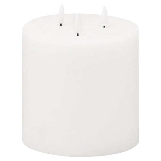 Luxe Collection Natural Glow 6x6 LED White Candle - Eudemonia Home Goods