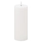 Luxe Collection Natural Glow 3x8 Textured Ribbed LED Candle - Eudemonia Home Goods
