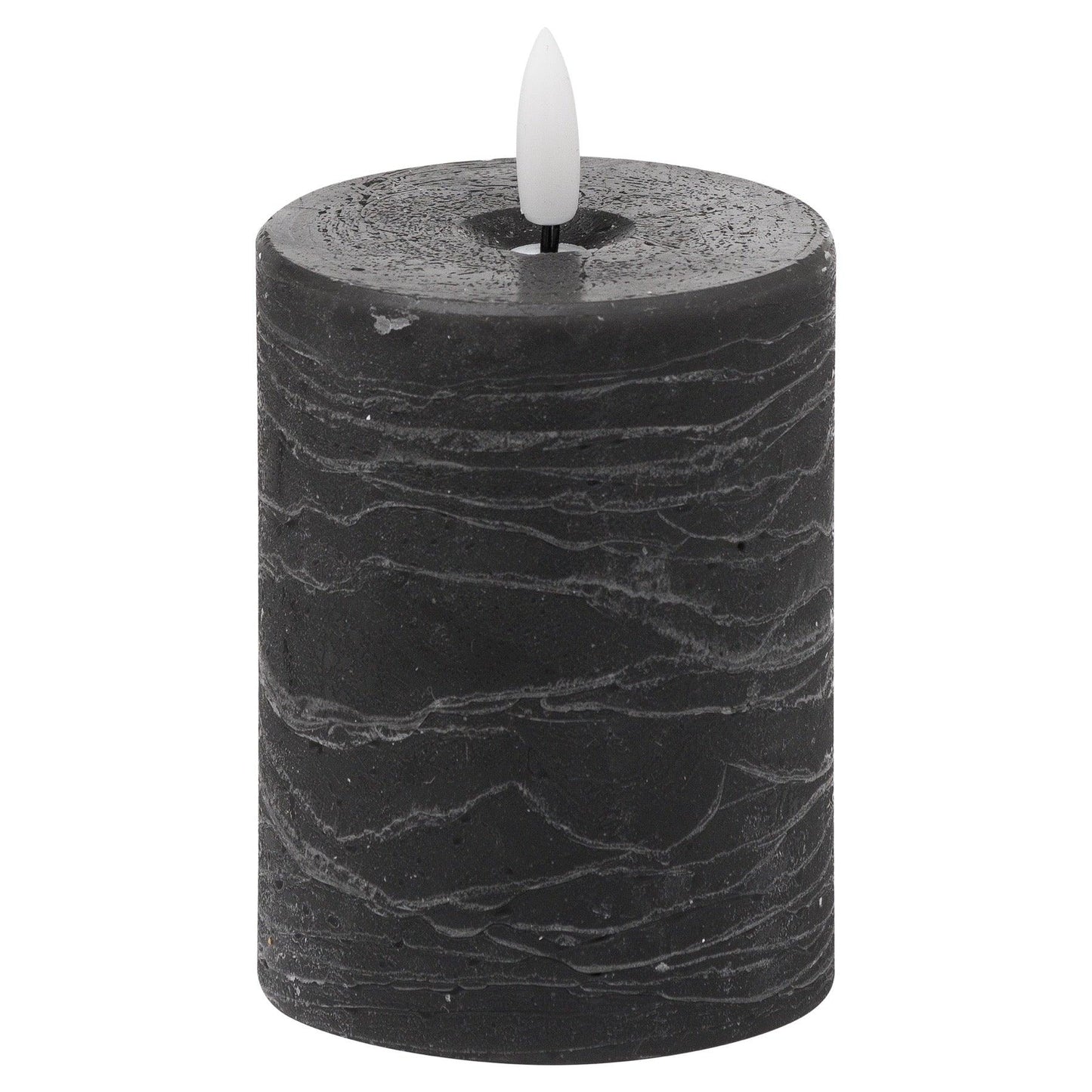 Luxe Collection Natural Glow 3x4 Black LED Candle - Eudemonia Home Goods