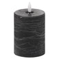Luxe Collection Natural Glow 3x4 Black LED Candle - Eudemonia Home Goods