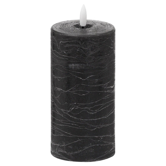 Luxe Collection Natural Glow 3x6 Black LED Candle - Eudemonia Home Goods