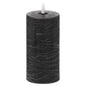 Luxe Collection Natural Glow 3x6 Black LED Candle - Eudemonia Home Goods