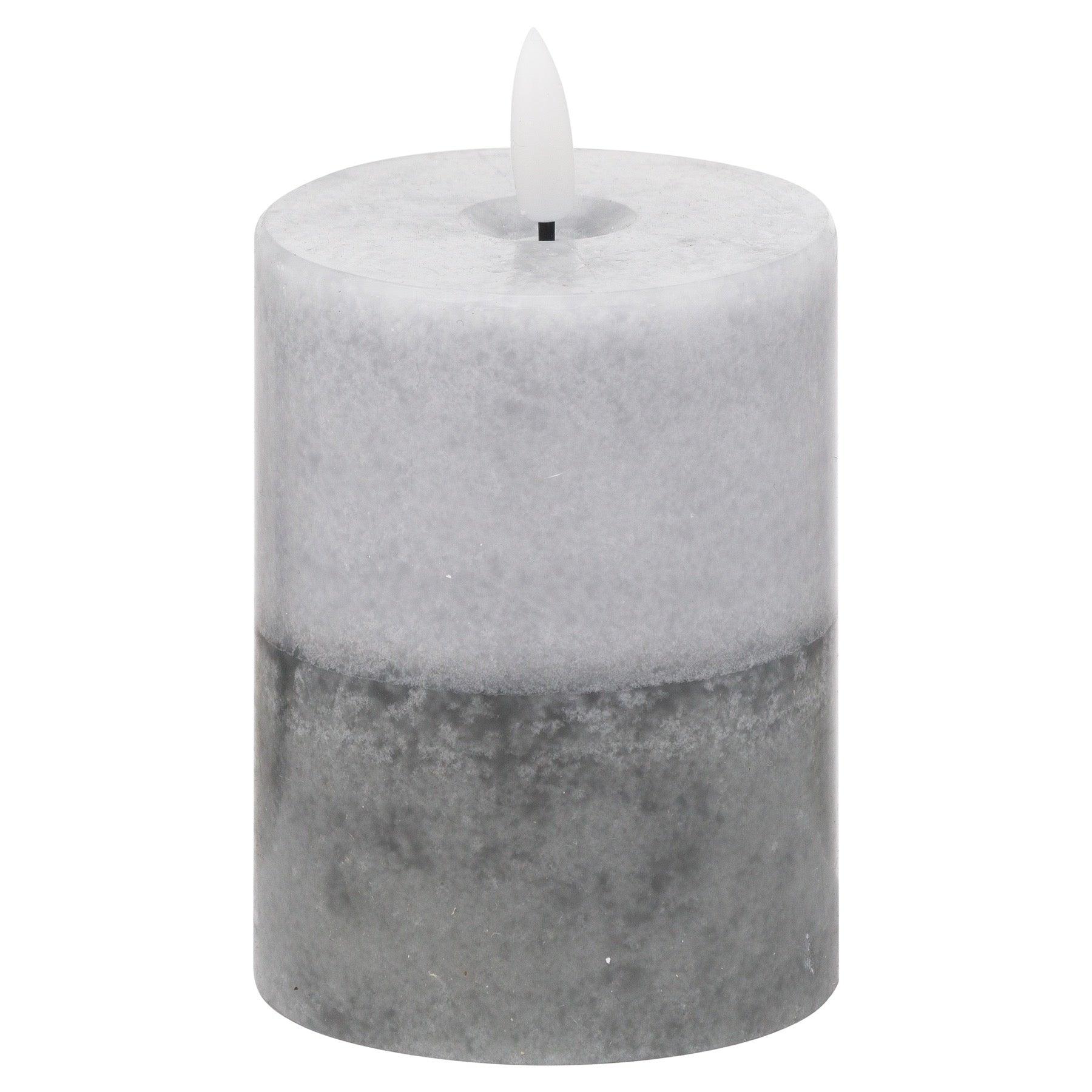 Luxe Collection Natural Glow 3x4 Stone LED Candle - Eudemonia Home Goods