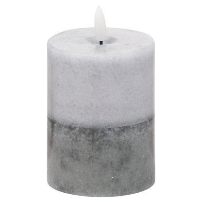 Luxe Collection Natural Glow 3x4 Stone LED Candle - Eudemonia Home Goods