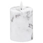 Luxe Collection Natural Glow 3x4 Marble Effect LED Candle - Eudemonia Home Goods