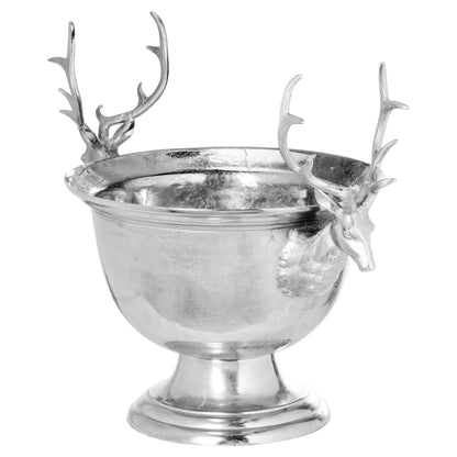 Large Aluminium Stag Champagne Cooler on Stand - Eudemonia Home Goods