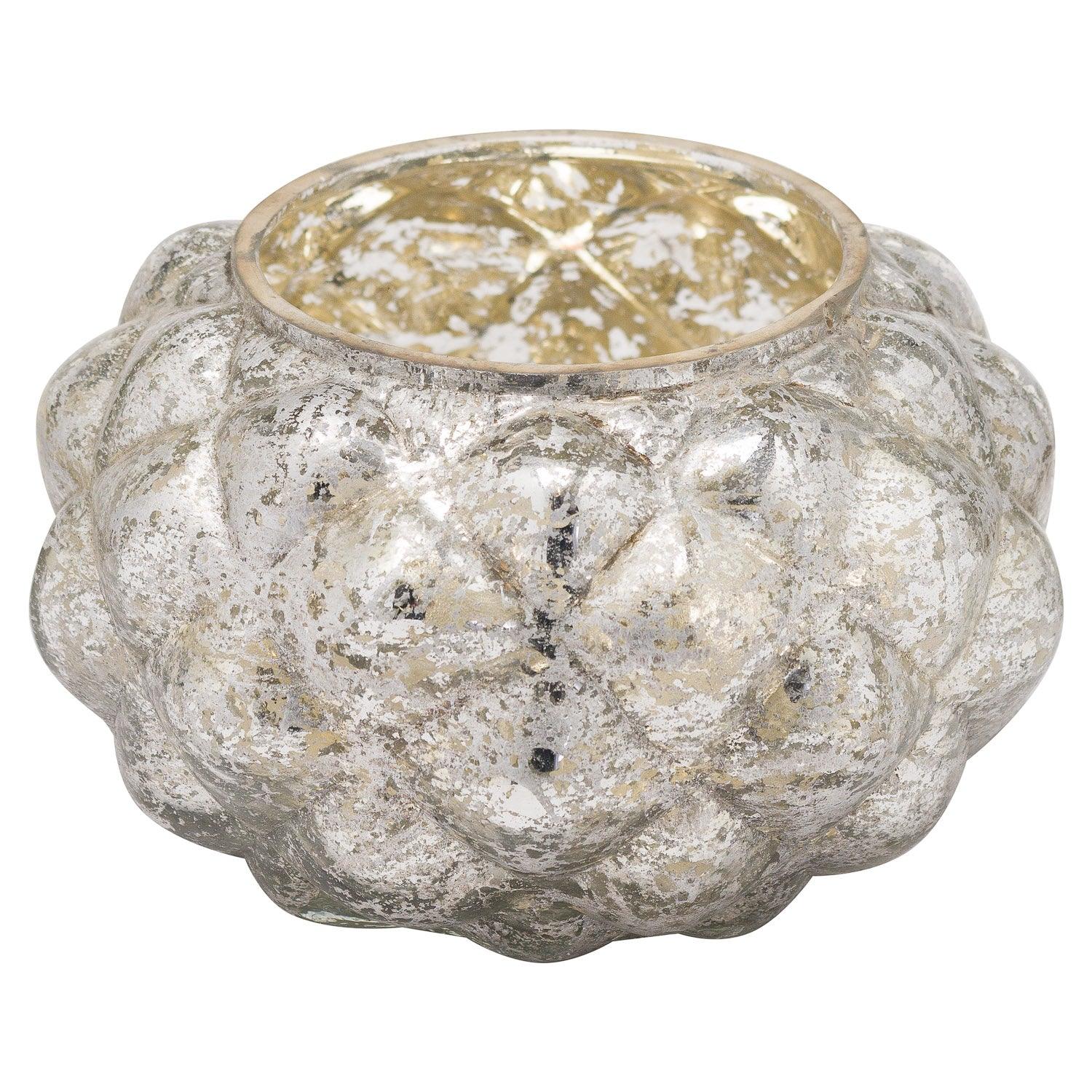 Medium Silver Foil Votive Candle Holder - Eudemonia Home Goods