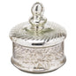 Silver Foil Effect Small Trinket Jar - Eudemonia Home Goods