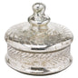 Silver Foil Effect Large Trinket Jar - Eudemonia Home Goods