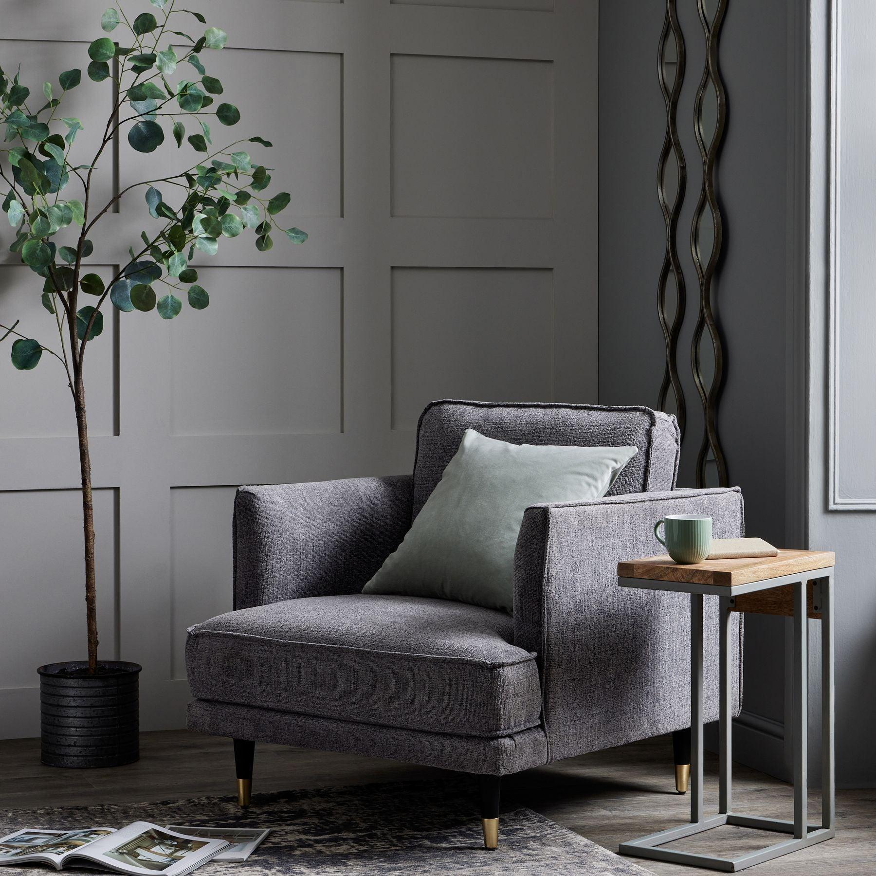 Large Eucalyptus Tree In Metallic Pot - Eudemonia Home Goods