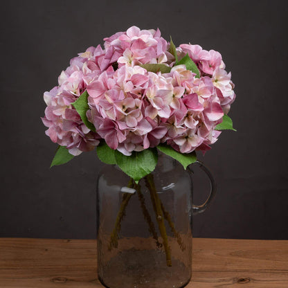 Shabby Pink Single Hydrangea - Eudemonia Home Goods