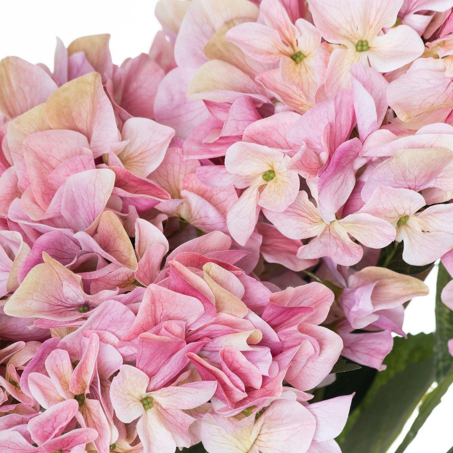 Shabby Pink Hydrangea Bouquet - Eudemonia Home Goods