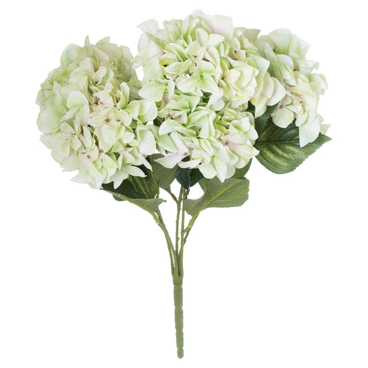 Shabby Green Hydrangea Bouquet - Eudemonia Home Goods